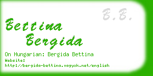 bettina bergida business card